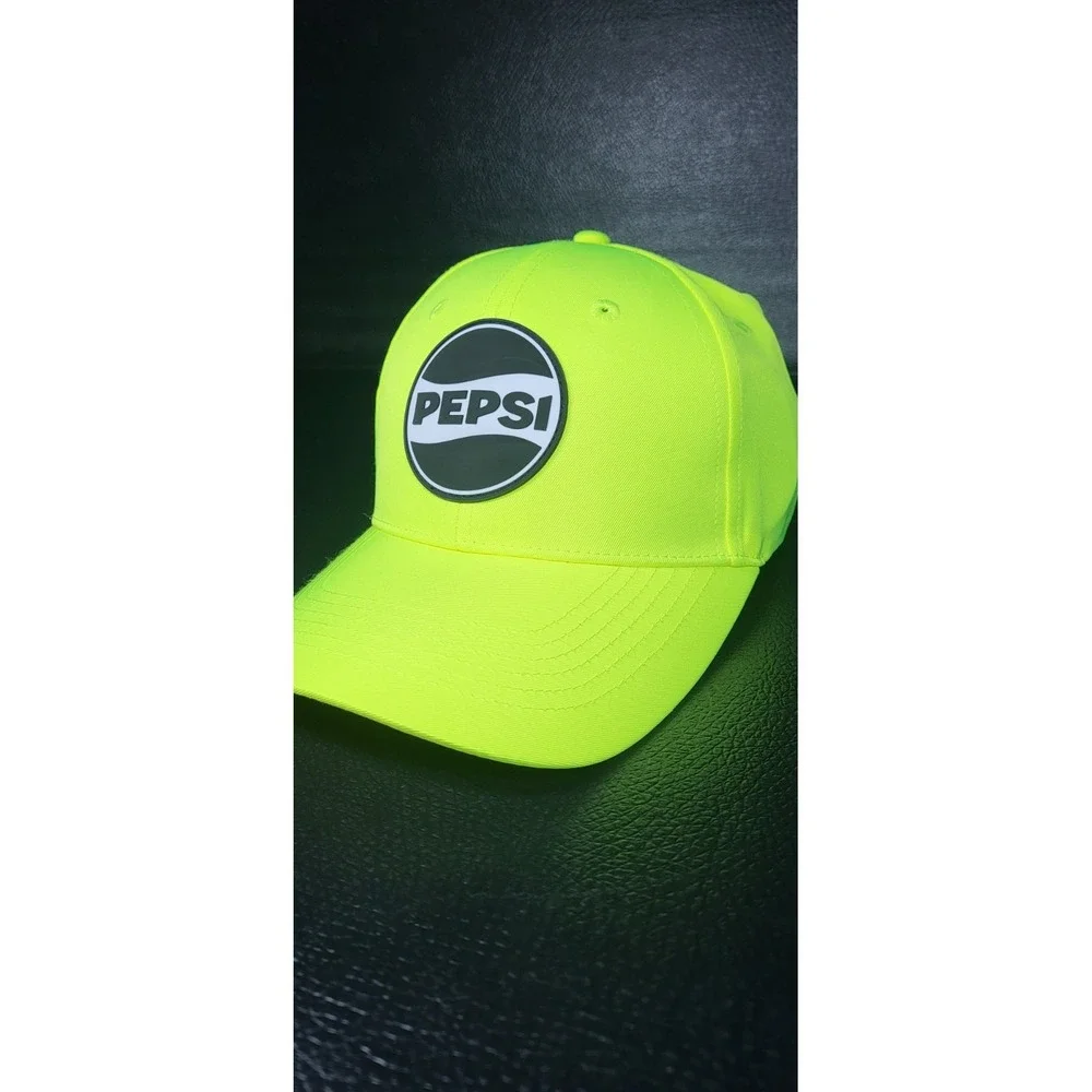 Pepsi Workwear Hat. #HA02 Yellow High Vis Comfortable Golf Hat